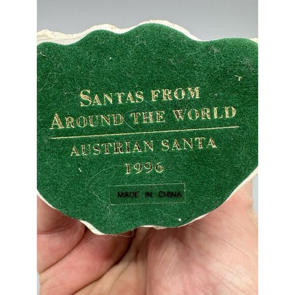 VTG 1996 Santas From Around The World Austrian Christmas Figure 5.5” READ - Picture 5 of 12